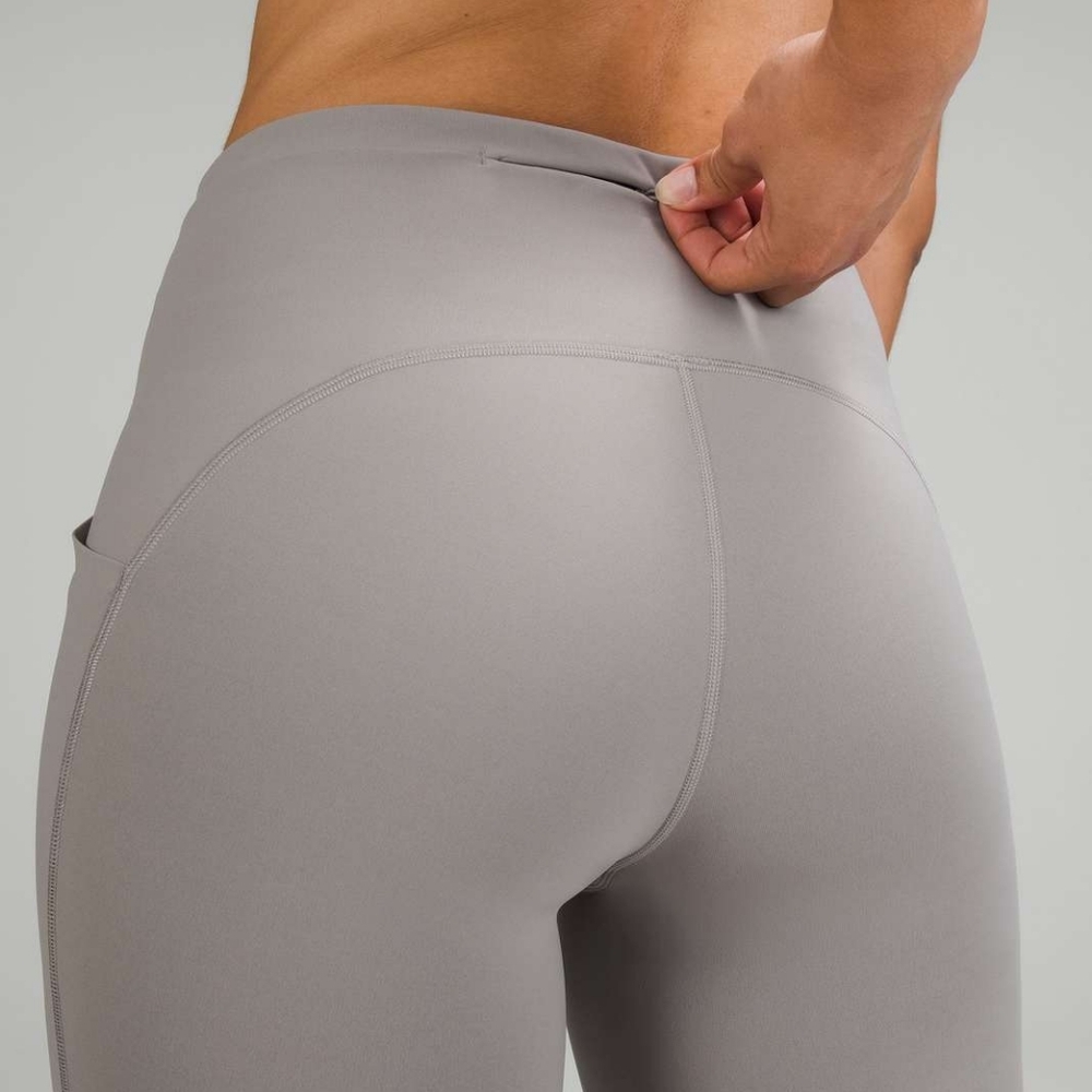 Lululemon Swift Speed High-Rise Tight 28" Leggings Brushed Luxtreme Gull Grey 6 - Picture 3 of 11